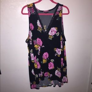 Silk babydoll blouse